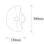 Opviq Sivani - MR - 840 Lámpara de pared Blanco y Oro